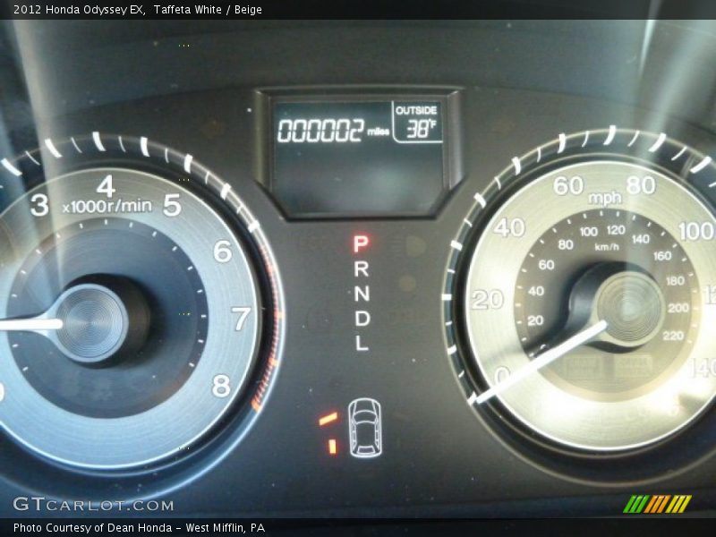 Taffeta White / Beige 2012 Honda Odyssey EX