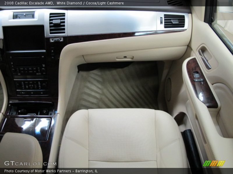 White Diamond / Cocoa/Light Cashmere 2008 Cadillac Escalade AWD