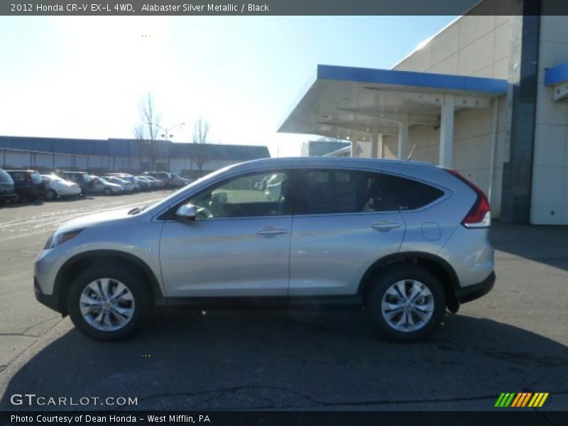 Alabaster Silver Metallic / Black 2012 Honda CR-V EX-L 4WD