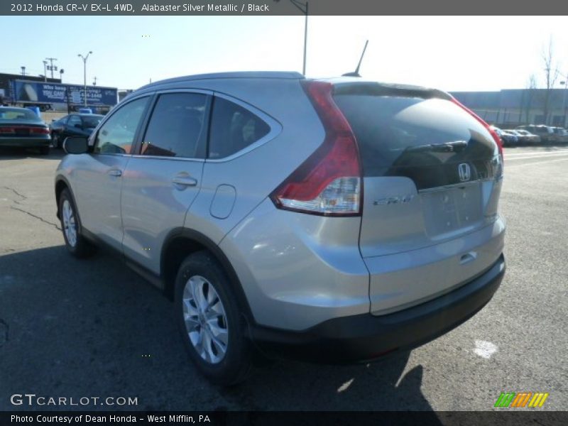 Alabaster Silver Metallic / Black 2012 Honda CR-V EX-L 4WD