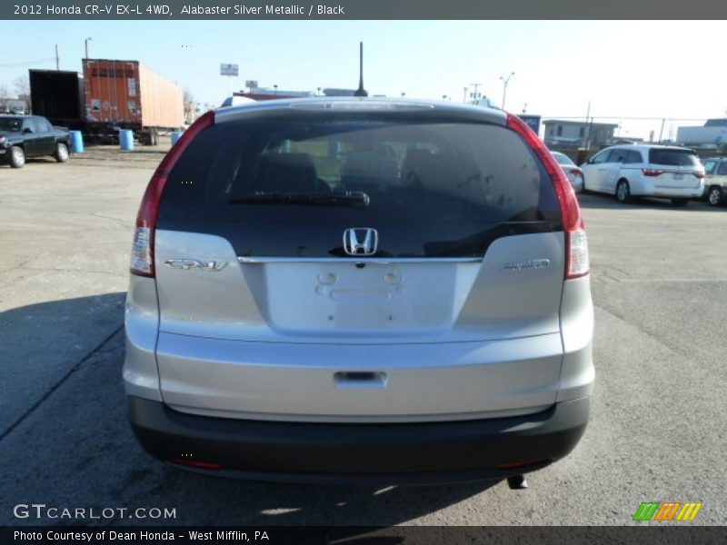 Alabaster Silver Metallic / Black 2012 Honda CR-V EX-L 4WD