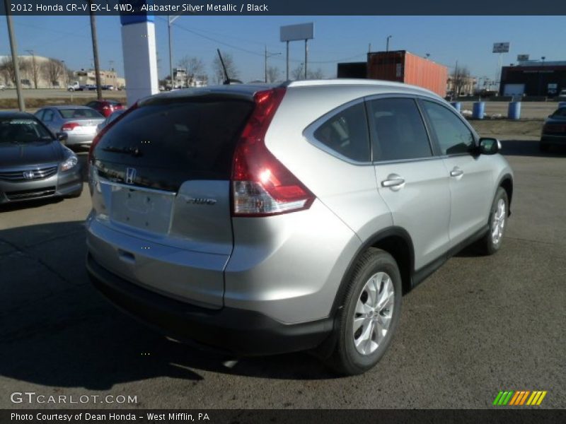 Alabaster Silver Metallic / Black 2012 Honda CR-V EX-L 4WD