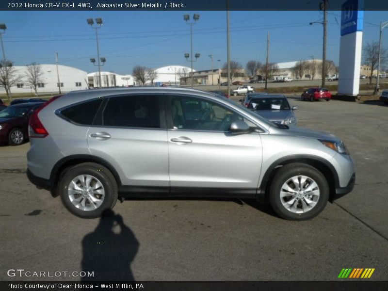 Alabaster Silver Metallic / Black 2012 Honda CR-V EX-L 4WD