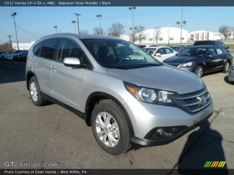 Alabaster Silver Metallic / Black 2012 Honda CR-V EX-L 4WD