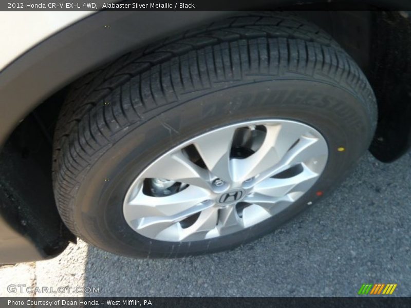 Alabaster Silver Metallic / Black 2012 Honda CR-V EX-L 4WD