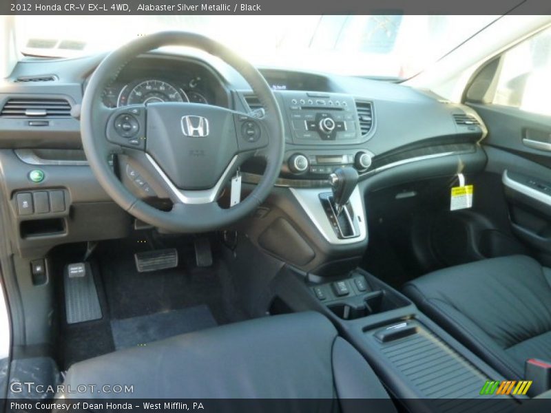 Alabaster Silver Metallic / Black 2012 Honda CR-V EX-L 4WD