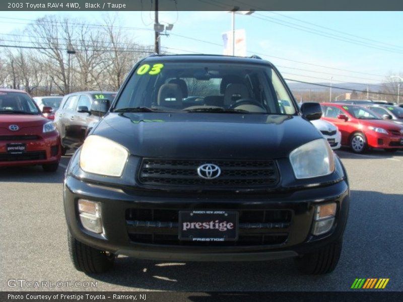 Black / Taupe 2003 Toyota RAV4 4WD