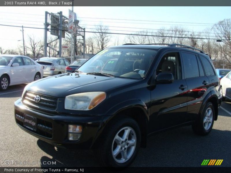 Black / Taupe 2003 Toyota RAV4 4WD