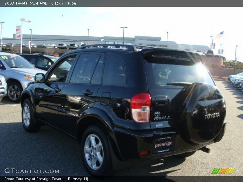 Black / Taupe 2003 Toyota RAV4 4WD