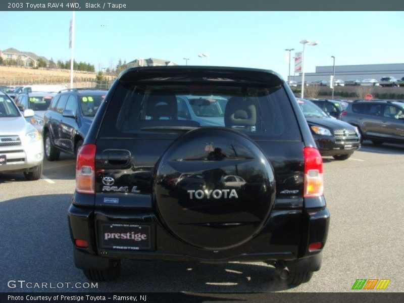 Black / Taupe 2003 Toyota RAV4 4WD