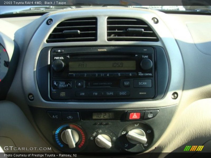 Black / Taupe 2003 Toyota RAV4 4WD