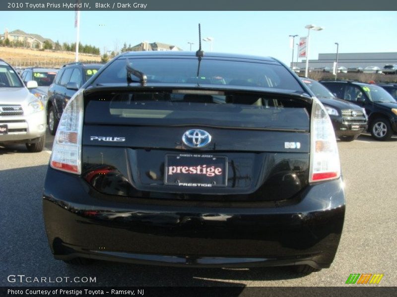 Black / Dark Gray 2010 Toyota Prius Hybrid IV