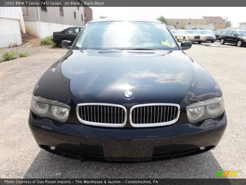 Jet Black / Black/Black 2003 BMW 7 Series 745i Sedan