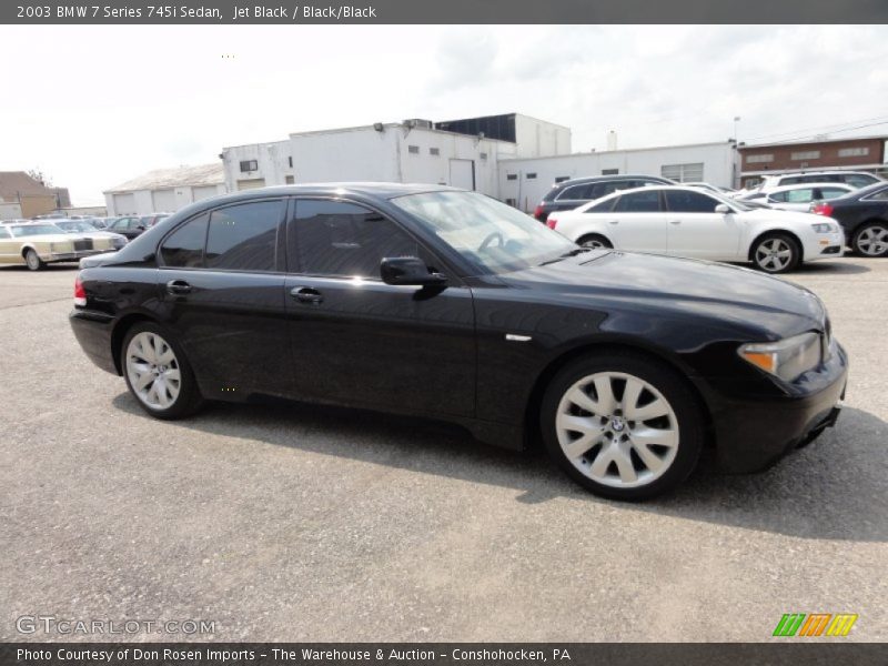 Jet Black / Black/Black 2003 BMW 7 Series 745i Sedan