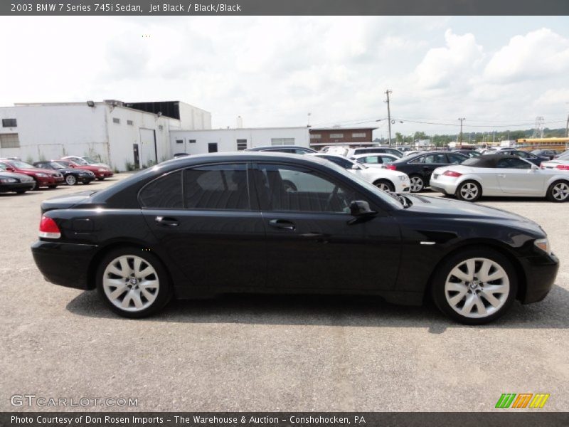 Jet Black / Black/Black 2003 BMW 7 Series 745i Sedan
