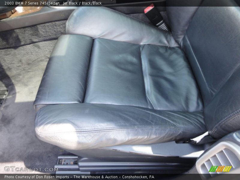 Jet Black / Black/Black 2003 BMW 7 Series 745i Sedan