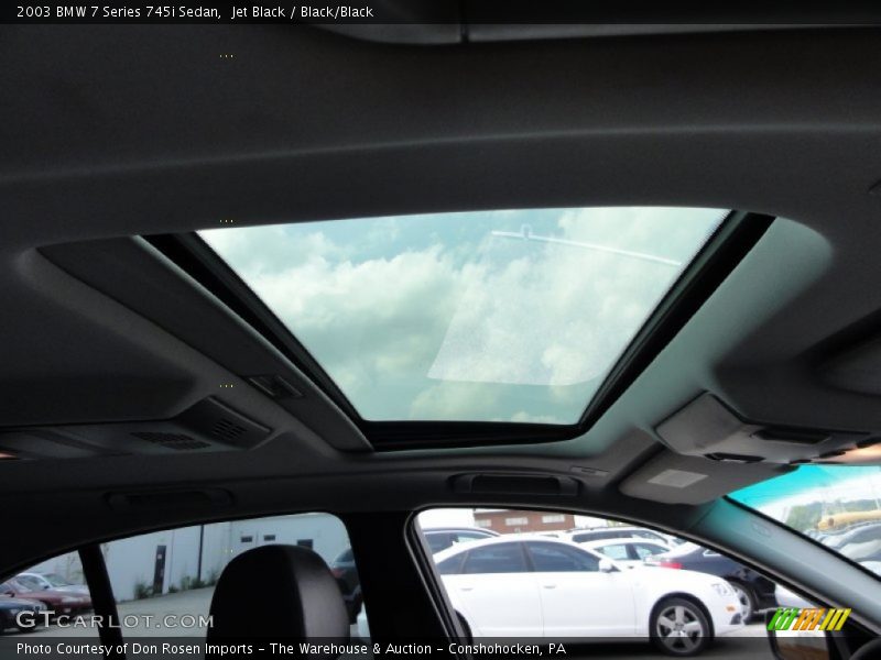 Jet Black / Black/Black 2003 BMW 7 Series 745i Sedan