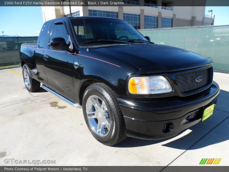 Black / Dark Graphite 2000 Ford F150 Harley Davidson Extended Cab