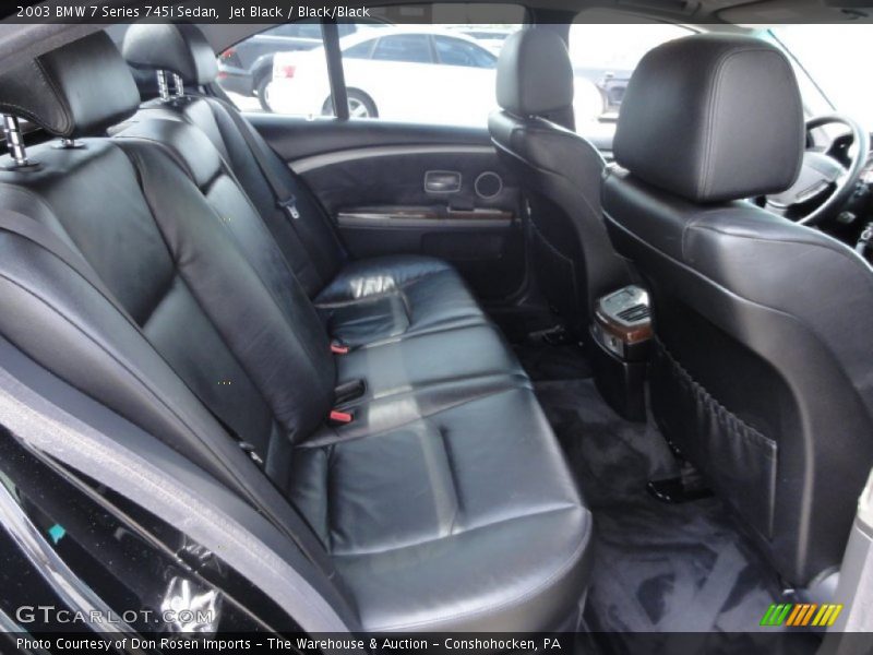 Jet Black / Black/Black 2003 BMW 7 Series 745i Sedan