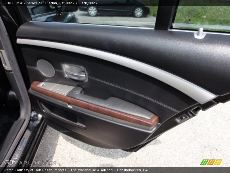 Jet Black / Black/Black 2003 BMW 7 Series 745i Sedan