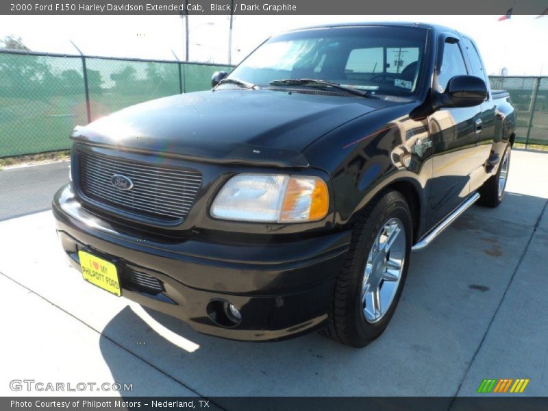 Black / Dark Graphite 2000 Ford F150 Harley Davidson Extended Cab