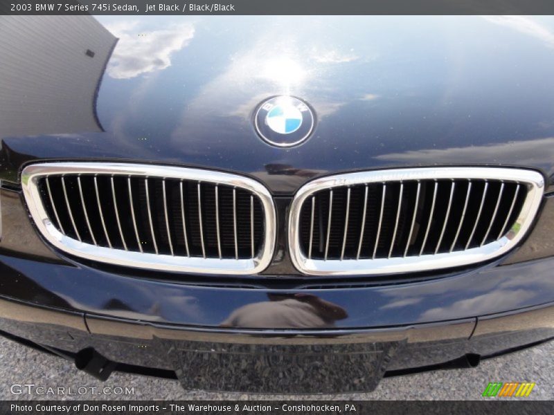 Jet Black / Black/Black 2003 BMW 7 Series 745i Sedan