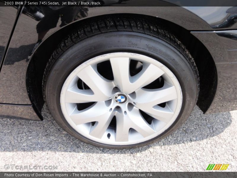 Jet Black / Black/Black 2003 BMW 7 Series 745i Sedan
