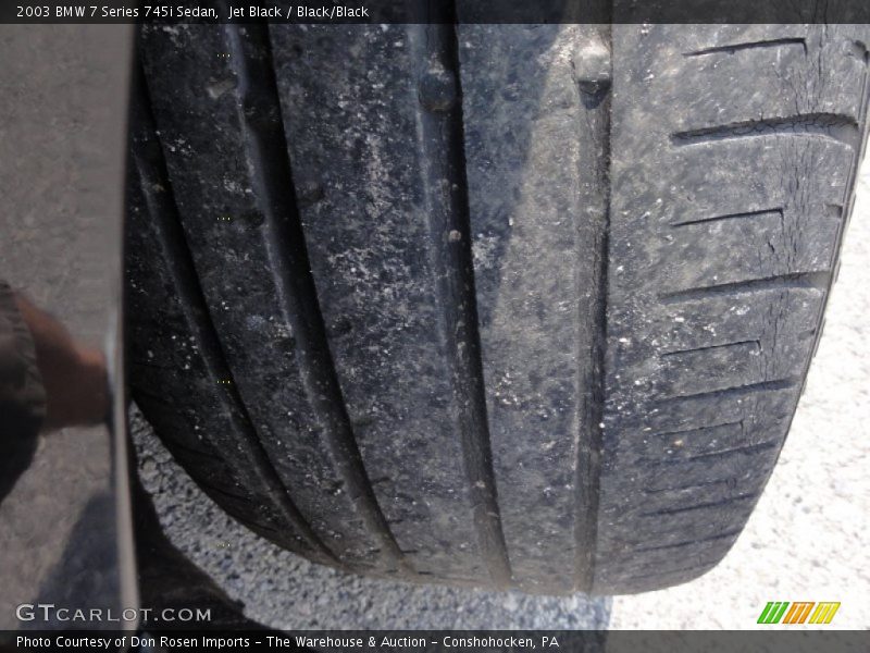 Jet Black / Black/Black 2003 BMW 7 Series 745i Sedan