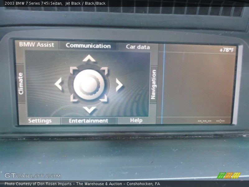 Jet Black / Black/Black 2003 BMW 7 Series 745i Sedan