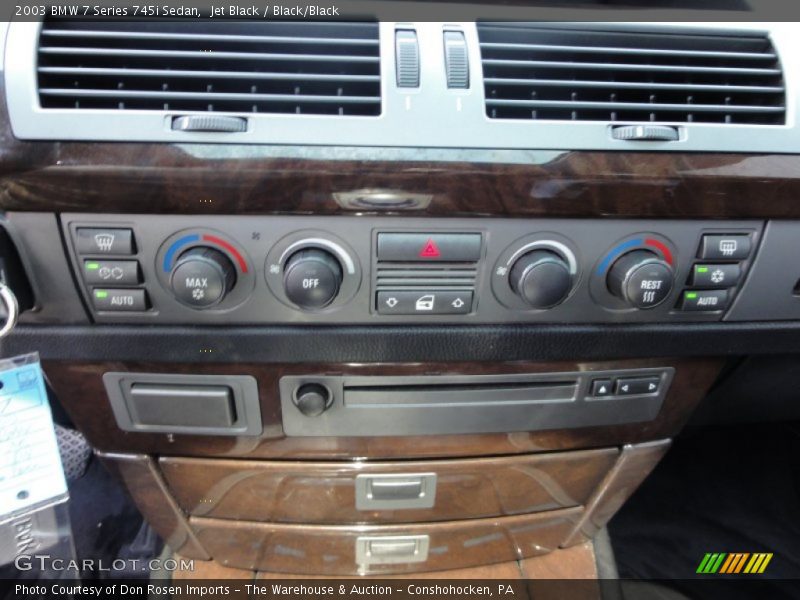 Jet Black / Black/Black 2003 BMW 7 Series 745i Sedan