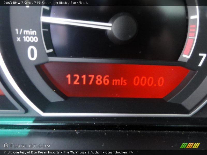 Jet Black / Black/Black 2003 BMW 7 Series 745i Sedan