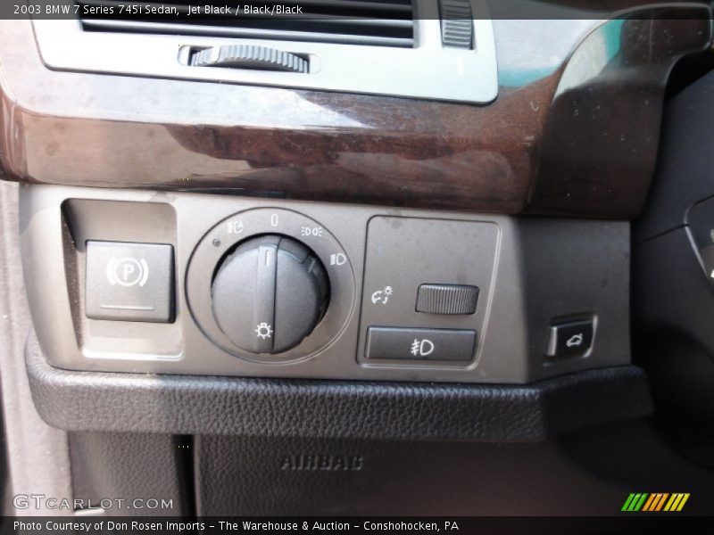 Jet Black / Black/Black 2003 BMW 7 Series 745i Sedan