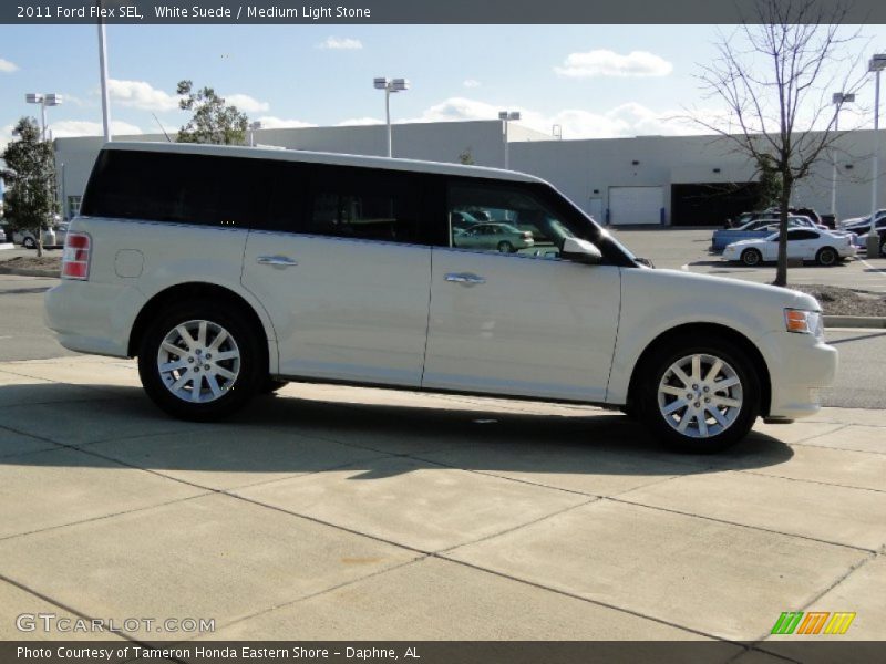 White Suede / Medium Light Stone 2011 Ford Flex SEL