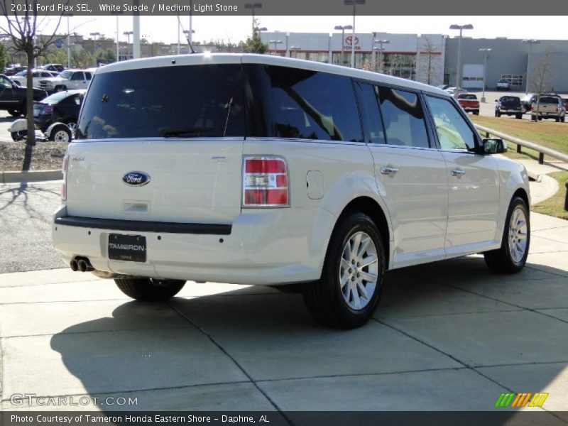 White Suede / Medium Light Stone 2011 Ford Flex SEL