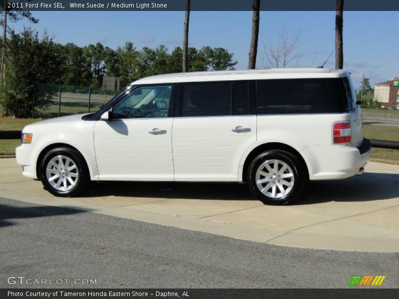 White Suede / Medium Light Stone 2011 Ford Flex SEL