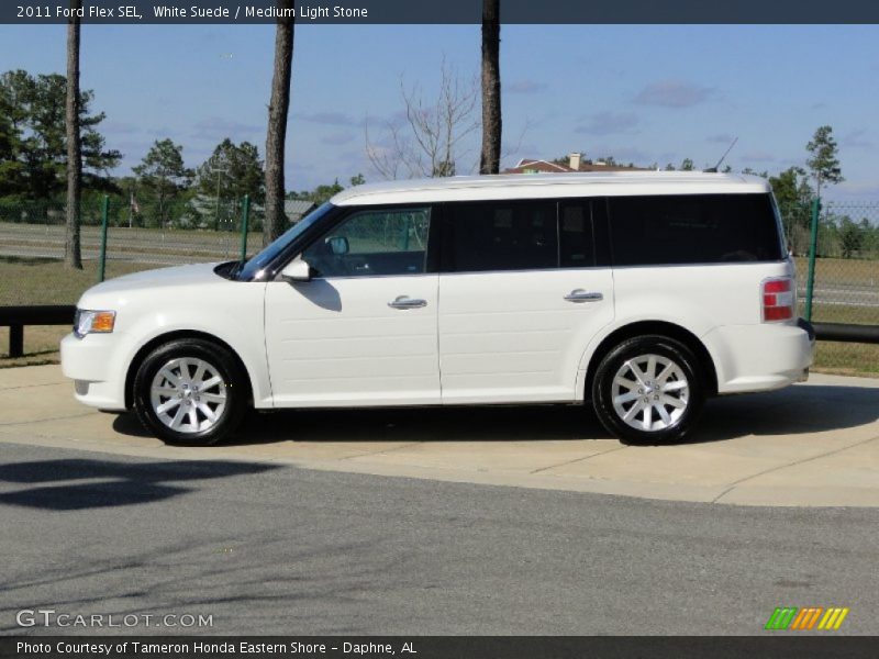 White Suede / Medium Light Stone 2011 Ford Flex SEL