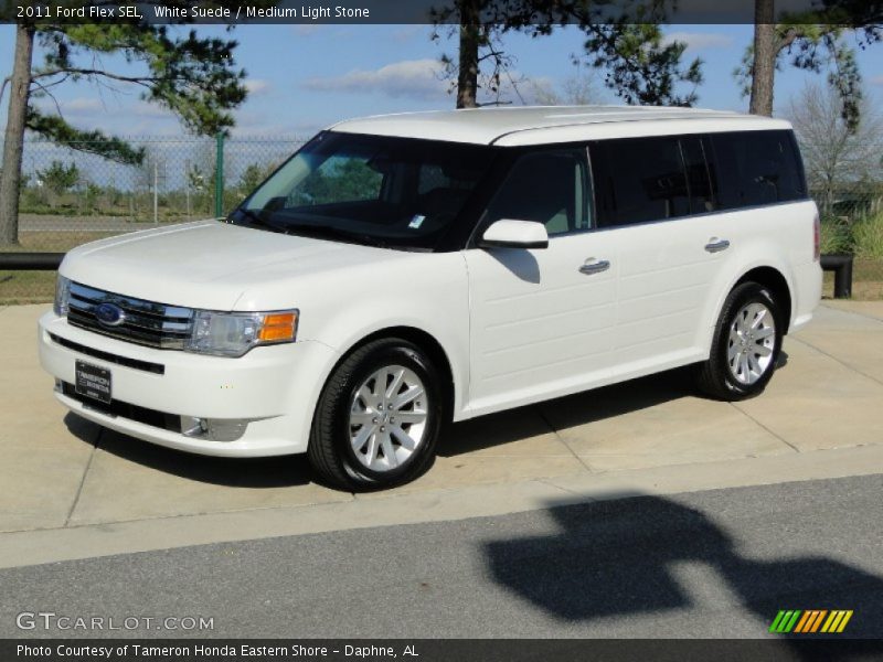 White Suede / Medium Light Stone 2011 Ford Flex SEL