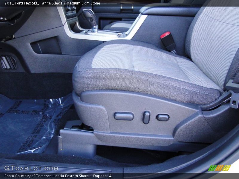 White Suede / Medium Light Stone 2011 Ford Flex SEL