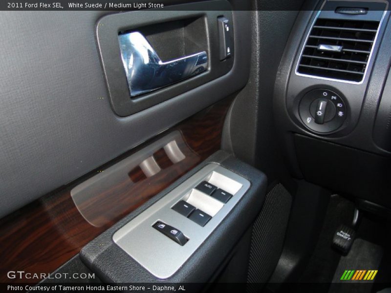 White Suede / Medium Light Stone 2011 Ford Flex SEL
