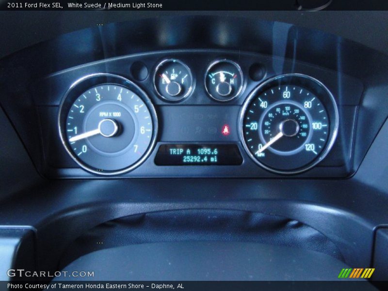 White Suede / Medium Light Stone 2011 Ford Flex SEL