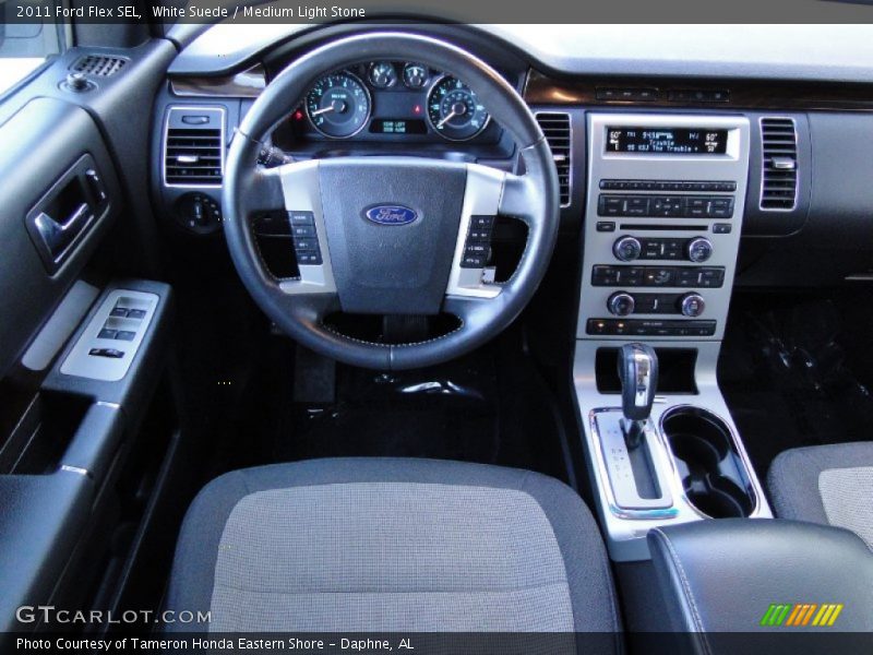 White Suede / Medium Light Stone 2011 Ford Flex SEL