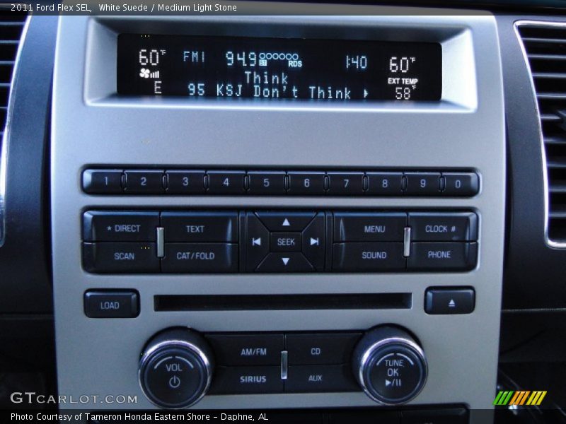 White Suede / Medium Light Stone 2011 Ford Flex SEL