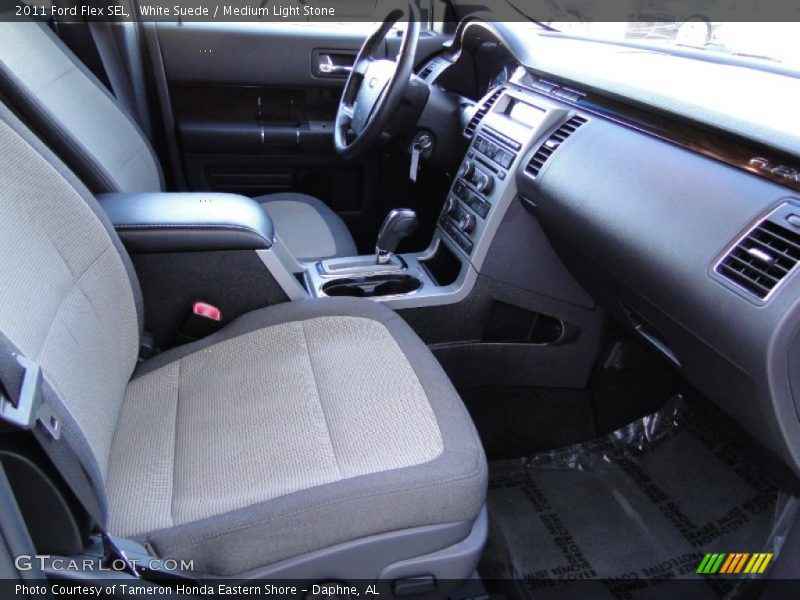 White Suede / Medium Light Stone 2011 Ford Flex SEL
