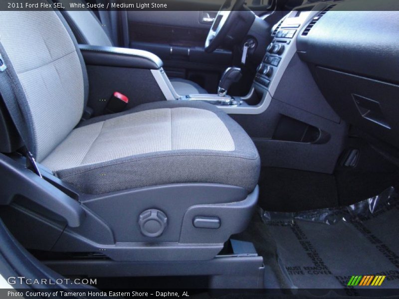 White Suede / Medium Light Stone 2011 Ford Flex SEL