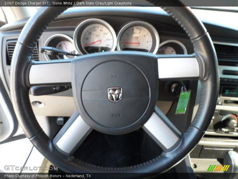 Stone White / Dark Slate Gray/Light Graystone 2007 Dodge Charger SXT