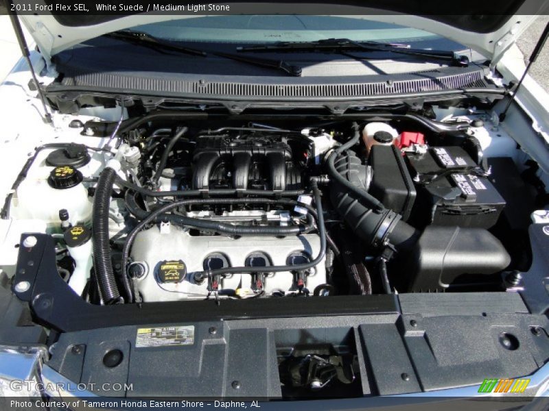 White Suede / Medium Light Stone 2011 Ford Flex SEL