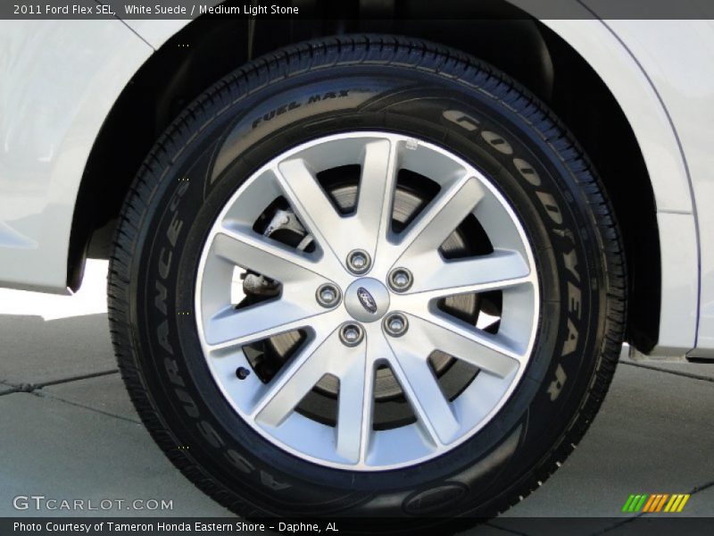 White Suede / Medium Light Stone 2011 Ford Flex SEL