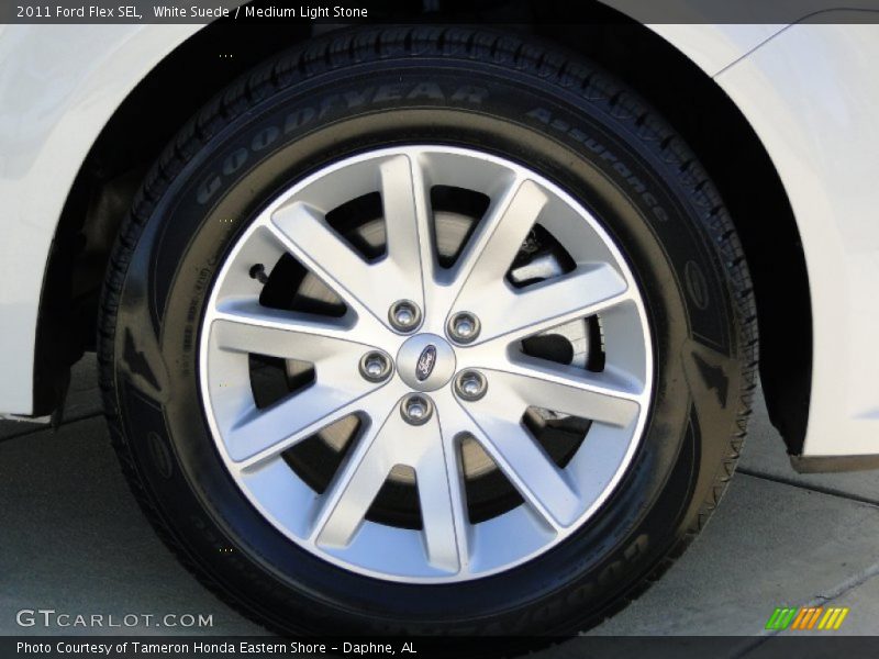 White Suede / Medium Light Stone 2011 Ford Flex SEL