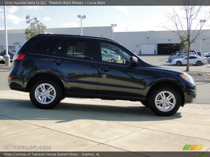 Phantom Black Metallic / Cocoa Black 2010 Hyundai Santa Fe GLS