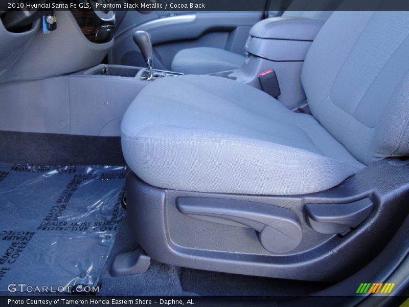 Phantom Black Metallic / Cocoa Black 2010 Hyundai Santa Fe GLS